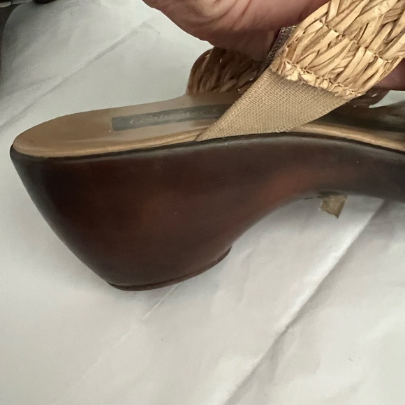 Woven wedge heeled slides by Coldwater Creek in size 6 1/2 - Picture 10 of 16